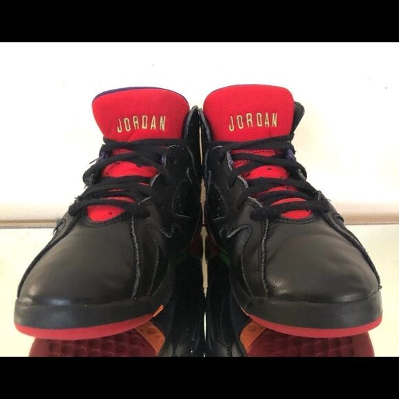 Nike Air Jordan 7 Retro 304773-028 Black SZ 1.5Y - Picture 5 of 10